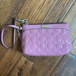 Mauve Coach Wristlet